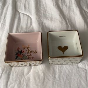 set of ring/trinket dishes